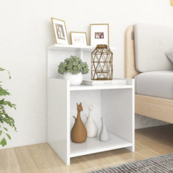 Nachttisch Weiß 40x35x60 cm Holzwerkstoff