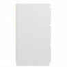 Nachttisch Weiß 40x35x62,5 cm Spanplatte