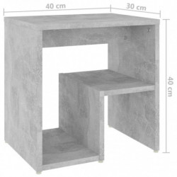 Nachttisch Betongrau 40x30x40 cm Holzwerkstoff