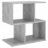 Nachttisch Betongrau 50x30x51,5 cm Spanplatte