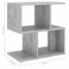 Nachttisch Betongrau 50x30x51,5 cm Spanplatte