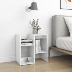 Nachttisch Hochglanz-Weiß 50x30x51,5 cm Holzwerkstoff
