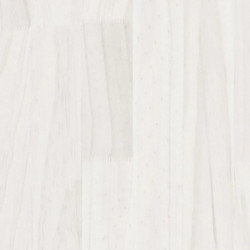 Nachttisch Weiß 40x30,5x35,5 cm Massivholz Kiefer