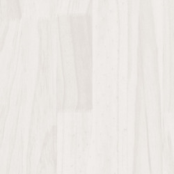 Nachttisch Weiß 40x29,5x64 cm Massivholz Kiefer