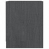 Nachttisch Grau 35,5x33,5x41,5 cm Massivholz Kiefer