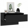 Wand-Nachttisch Schwarz Holzwerkstoff