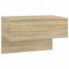 Wand-Nachttisch Sonoma-Eiche Holzwerkstoff