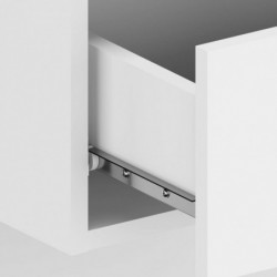 Wand-Nachttisch Hochglanz-Weiß Holzwerkstoff