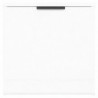 Nachttisch Hochglanz-Weiß 40x39x40 cm