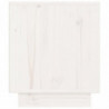 Nachttisch Weiß 40x34x40 cm Massivholz Kiefer