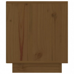 Nachttisch Honigbraun 40x34x40 cm Massivholz Kiefer