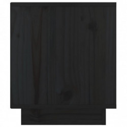 Nachttisch Schwarz 40x34x40 cm Massivholz Kiefer