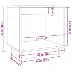 Nachttisch 40x30x40 cm Massivholz Kiefer