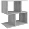 Nachttische 2 Stk. Grau Sonoma 50x30x51,5 cm Holzwerkstoff