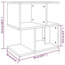 Nachttische 2 Stk. Grau Sonoma 50x30x51,5 cm Holzwerkstoff