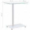 Beistelltisch U-Form Transparent 45x30x58 cm Hartglas