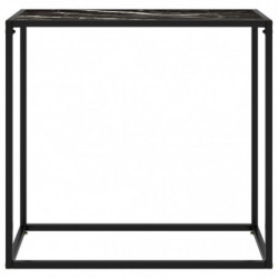 Konsolentisch Schwarz 80x35x75 cm Hartglas