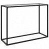 Konsolentisch Transparent 100x35x75 cm Hartglas