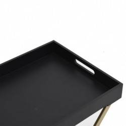 Klapptisch Golden und Schwarz 48x34x61 cm MDF