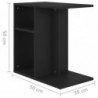 Beistelltisch Schwarz 50x30x50 cm Spanplatte