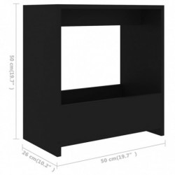 Beistelltisch Schwarz 50x26x50 cm Spanplatte