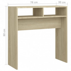 Konsolentisch Sonoma-Eiche 78x30x80 cm Spanplatte