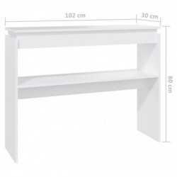 Konsolentisch Weiß 102x30x80 cm Spanplatte