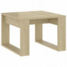 Beistelltisch Sonoma-Eiche 50x50x35 cm Spanplatte