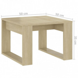 Beistelltisch Sonoma-Eiche 50x50x35 cm Spanplatte