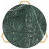Couchtisch Grün 40×40×40 cm Echtstein in Marmoroptik