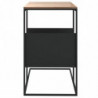 Beistelltisch Schwarz 55x36x59,5 cm Holzwerkstoff