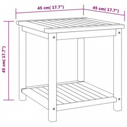 Beistelltisch Akazienholz Massiv 45 x 45 x 45 cm