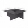 Couchtisch Hochglanz-Grau 79,5x79,5x30 cm Spanplatte