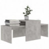 Couchtisch-Set Betongrau 100x48x40 cm Spanplatte