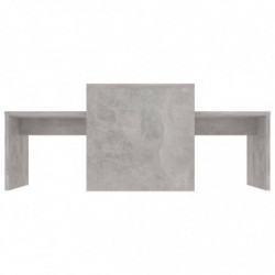 Couchtisch-Set Betongrau 100x48x40 cm Spanplatte