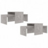 Couchtisch-Set Betongrau 100x48x40 cm Spanplatte