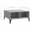 Couchtisch Betongrau 60x60x30 cm Spanplatte