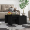 Couchtische 4 Stk. Schwarz 33x33x33 cm Spanplatte