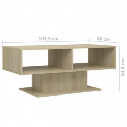 Couchtisch Sonoma-Eiche 103,5x50x44,5 cm Spanplatte