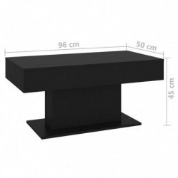 Couchtisch Schwarz 96x50x45 cm Spanplatte