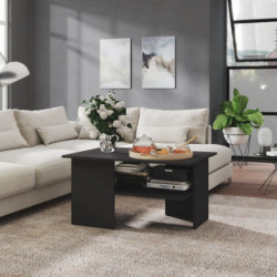 Couchtisch Grau 90x60x46,5 cm Spanplatte