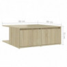 Couchtisch Sonoma-Eiche 80x80x31 cm Spanplatte