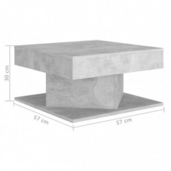 Couchtisch Betongrau 57x57x30 cm Spanplatte