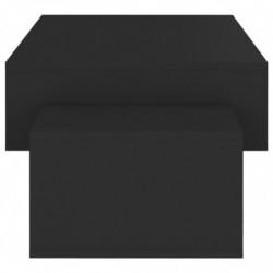 Couchtisch Schwarz 105x55x32 cm Spanplatte