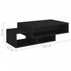 Couchtisch Schwarz 105x55x32 cm Spanplatte