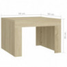 Couchtisch Sonoma-Eiche 50x50x35 cm Spanplatte