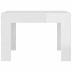 Couchtisch Hochglanz-Weiß 50x50x35 cm Spanplatte