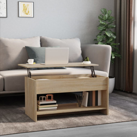 Couchtisch Sonoma-Eiche 102x50x52,5 cm Holzwerkstoff