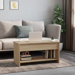 Couchtisch Sonoma-Eiche 102x50x52,5 cm Holzwerkstoff