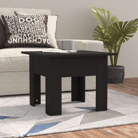 Couchtisch Schwarz 55x55x42 cm Spanplatte